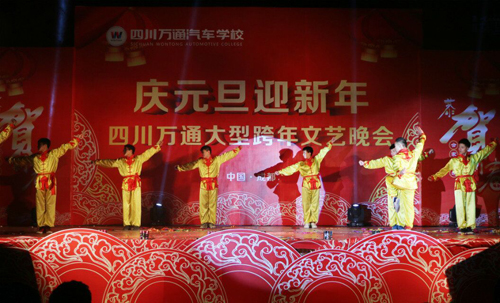 成都萬通學(xué)子表演的節(jié)目《武術(shù)》